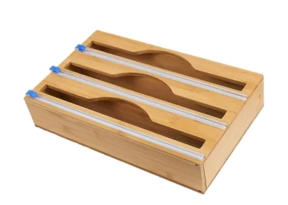 Bamboo wrap dispenser