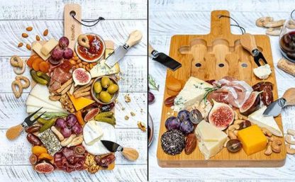 Cheese Board and knife set table setting
