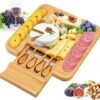 Premium Cheese Board and Platter Set with salami and cheese