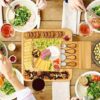 Premium Cheese Board and Platter Set central to a dinner party
