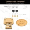 Premium Cheese Board and Platter Set what you get in the box