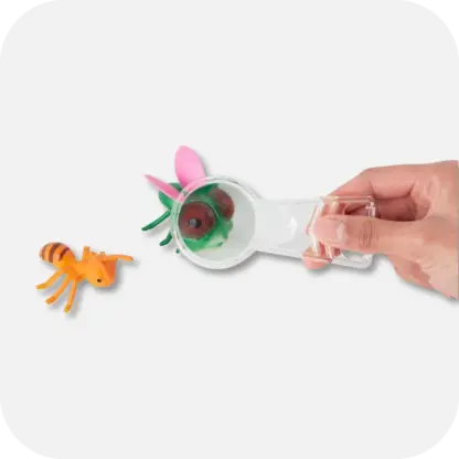 Bug Explorer magnifying glass and toy insects