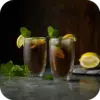 Ice americano double walled drinking glass