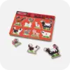 Melissa & Doug farm animal sound puzzle with eight farm animal pieces