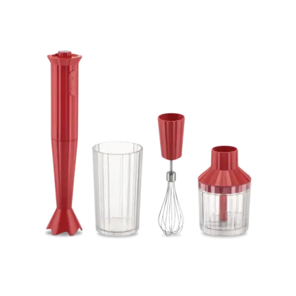 Alessi Plisse Hand Blender Set Red