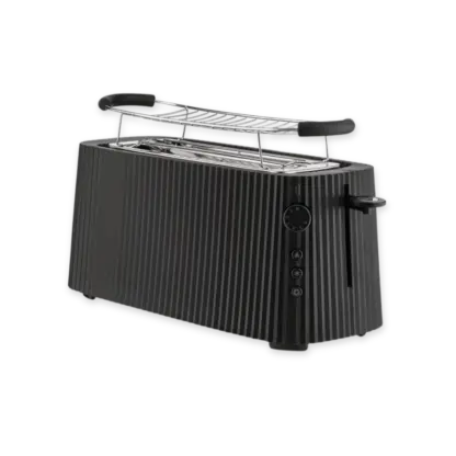 Alessi Plisse Toaster Double Compartment Black