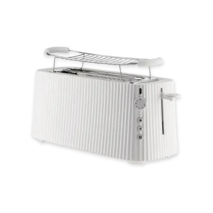 Alessi Plisse Toaster Double Compartment White