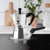 Bialetti induction adaptor plate on an induction hob brewing delightful coffee