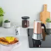 Bialetti Venus Copper Moka Pot serving breakfast