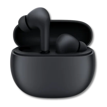 Xiaomi Redmi Buds 4 Active Wireless Earphones in charging case with on bud popped out