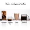 AeroPress Clear Coffee Maker styles of coffee made with coffee maker