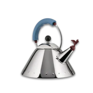 2 Litre Alessi Michael Graves Kettle with light blue handle