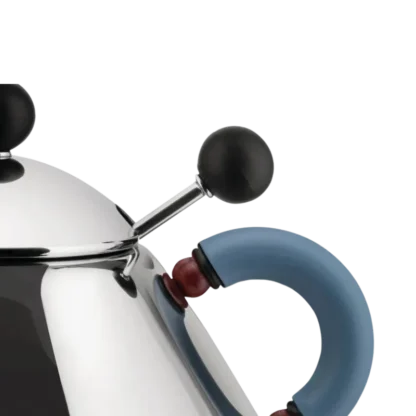 Alessi Michael Graves Sugar Bowl detail with light blue Handle