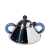 Alessi Michael Graves Sugar Bowl with light blue handles