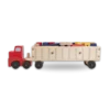 Melissa & Doug Big Rig Building Truck Wooden Play Set fully loaded