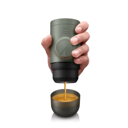 Minipresso GR2 Coffee Maker in action