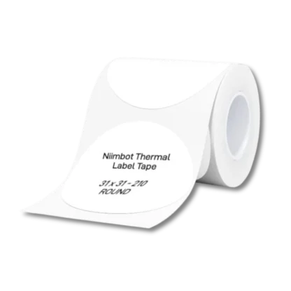 Round White Thermal Label 31mm