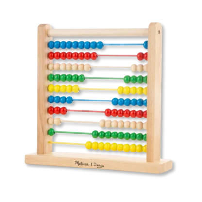 Abacus Classic Wooden Toy viewed from right front