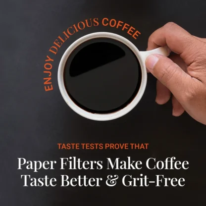 AeroPress paper micro-filters for grid free coffee brewing