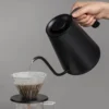 Gooseneck Pour-Over Kettle With Precision Temperature Control pouring in pour-over filter