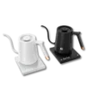 Pour Over Kettle With Digital Temperature Control Black and White versions from above right.
