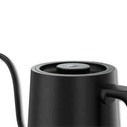 Pour Over Kettle With Digital Temperature Control Black zoomed in on lid