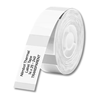 Transparent Thermal Label 14x25mm