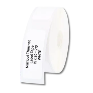 White Thermal Label 15x30mm