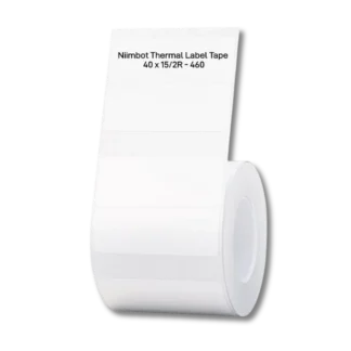 White Thermal label 40x15mm