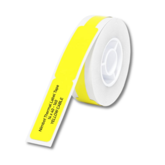 Yellow Thermal Label For Cable 12.5x74mm