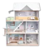Wooden Doll's House viewed from the front