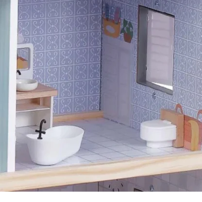 Wooden Doll's House Bathroom