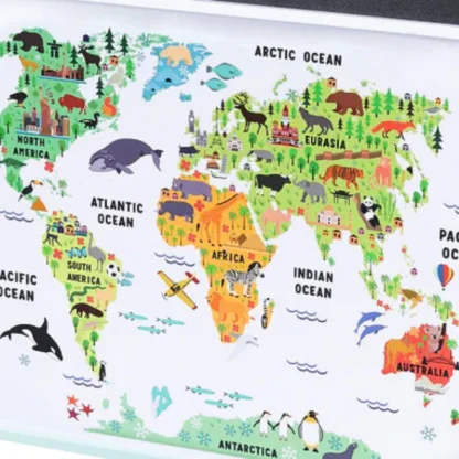 Wooden Kitchen Playset World Map
