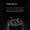 Whirly 01S Portable Electric Coffee Grinder showing its clever hopper