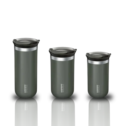 Wacaco Vacuum Insulated Travel Mug In Grey – Leak-Proof Stainless Steel Classic, Lungo, Grande Coffee Cup