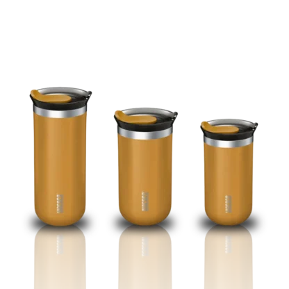 Wacaco Vacuum Insulated Travel Mug In Yello – Leak-Proof Stainless Steel Classic, Lungo, Grande Coffee Cup