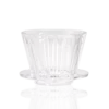 Timemore Crystal Eye Flat Pour-Over Coffee Dripper for precision pour-over coffee brewing – clear acrylic coffee dripper with three-stage design.