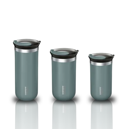 Wacaco Vacuum Insulated Travel Mug In Blue– Leak-Proof Stainless Steel Classic, Lungo, Grande Coffee Cup
