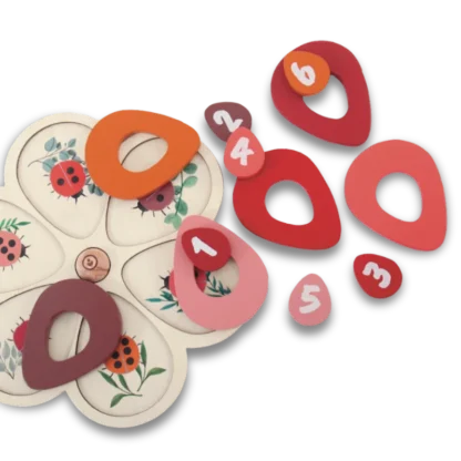 Disassembled Chunky Flower Puzzle