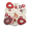 Disassembled Chunky Flower Puzzle shown from above