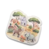 Completed Big Five Animals Puzzle viewed from above