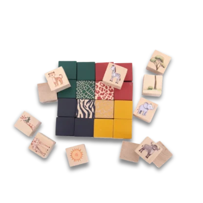 Random display of On Safari Building Blocks