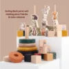 On Safari Building Blocks with pieces from other play sets in the On Safari collection