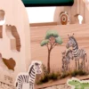 On Safari Shape Sorter Toy with Zebra different angle of zebra scene