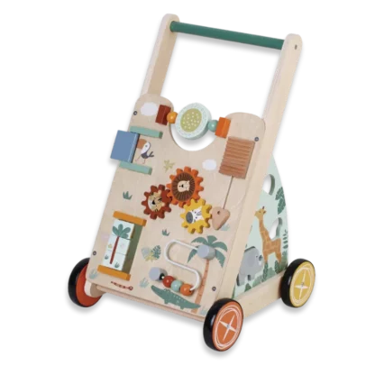 Zookabee Baby Wooden Activity Walker Front Left view