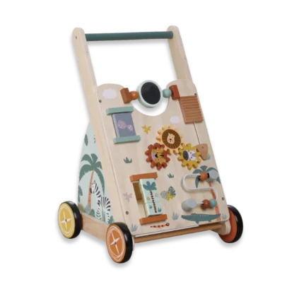 Zookabee Baby Wooden Activity Walker Front right View