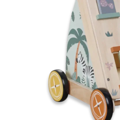 Zookabee Baby Wooden Activity Walker right detail view