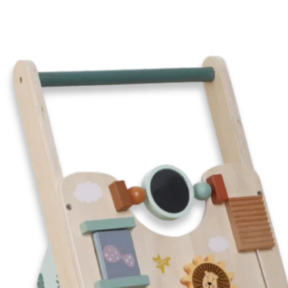 Zookabee Baby Wooden Activity Walker spinner detail view