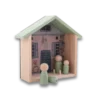 Fynbos House Play Set with two peg dolls in the foreground