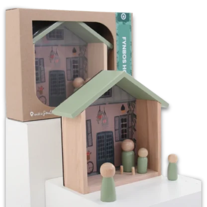 Fynbos House Play Set on display with packaging
